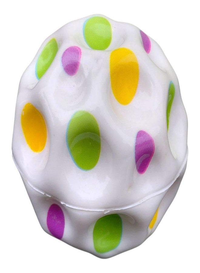 JNil Bouncing Moon Basketball for Kids with Soft Rubber Bounce Ball Set Playground Toy Best Gift for Boys and Girl Random Color (Pack of 1) (White-1) - Image 1
